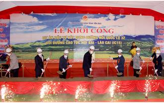 Yên Bái khởi công Dự án đường nối quốc lộ 32 với cao tốc Nội Bài - Lào Cai (IC15)