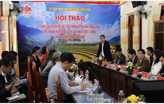 Hội thảo xin ý kiến tham gia Đề án “Xây dựng huyện Mù Cang Chải trở thành huyện du lịch giai đoạn 2021 - 2025, định hướng đến năm 2030”
