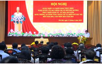 Yên Bái tham dự Hội nghị trực tuyến quán triệt và triển khai thực hiện Nghị quyết 11 của Bộ Chính trị