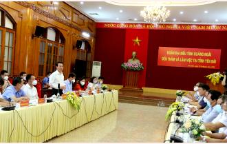 Đoàn công tác tỉnh Quảng Ngãi thăm và làm việc tại Yên Bái
