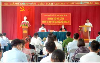 Bí thư Tỉnh ủy, Trưởng đoàn Đại biểu Quốc hội tỉnh Đỗ Đức Duy tiếp xúc cử tri huyện Lục Yên