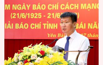 Phát biểu của Chủ tịch UBND tỉnh Trần Huy Tuấn tại buổi gặp mặt kỷ niệm 97 năm ngày Báo chí cách mạng Việt Nam và trao Giải báo chí Yên Bái 2022
