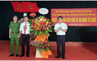 Xã Minh Bảo phát động điểm Ngày hội Toàn dân bảo vệ an ninh Tổ quốc năm 2022