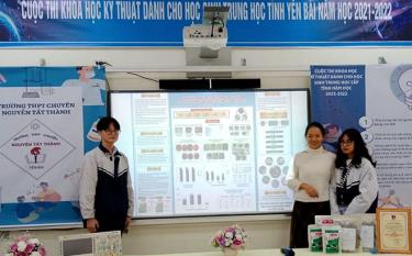 Trường THPT chuyên Nguyễn Tất Thành có 5 dự án tham gia Cuộc thi khoa học kỹ thuật dành cho học sinh trung học cấp tỉnh và đều đạt giải.