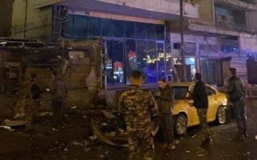 Hiện trường vụ nổ tại thủ đô Baghdad, Iraq.