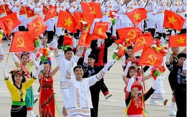 rong con mắt của 97 triệu dân Việt Nam, Đảng luôn là người lãnh đạo, người tổ chức làm nên mọi thắng lợi của cách mạng Việt Nam. ảnh minh họa
