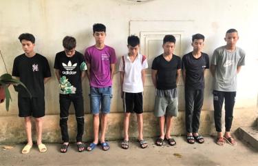 Các đối tượng tuổi đời còn rất trẻ, từ 16 đến 22. Ảnh: CA tỉnh Bắc Ninh.