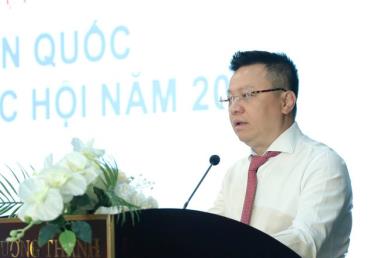 Chủ tịch Hội Nhà báo Việt Nam Lê Quốc Minh.