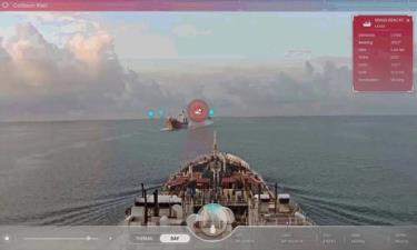 Phần mềm Orca AI đánh giá nguy cơ va chạm trên biển. Ảnh: Orca AI