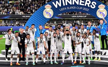 Real Madrid lần thứ 5 giành Siêu Cúp châu Âu