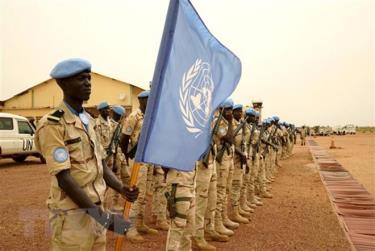 Binh sỹ Senegal thuộc Phái bộ Gìn giữ hòa bình Liên hợp quốc tại Mali (MINUSMA). (Ảnh: AFP/TTXVN)
