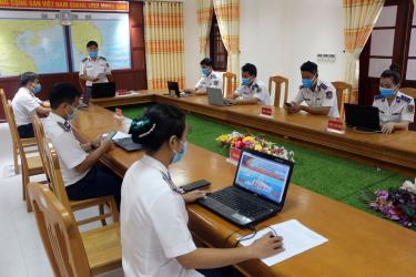 Phòng Chính trị (Bộ Tư lệnh Vùng Cảnh sát biển 4) tham gia cuộc thi 